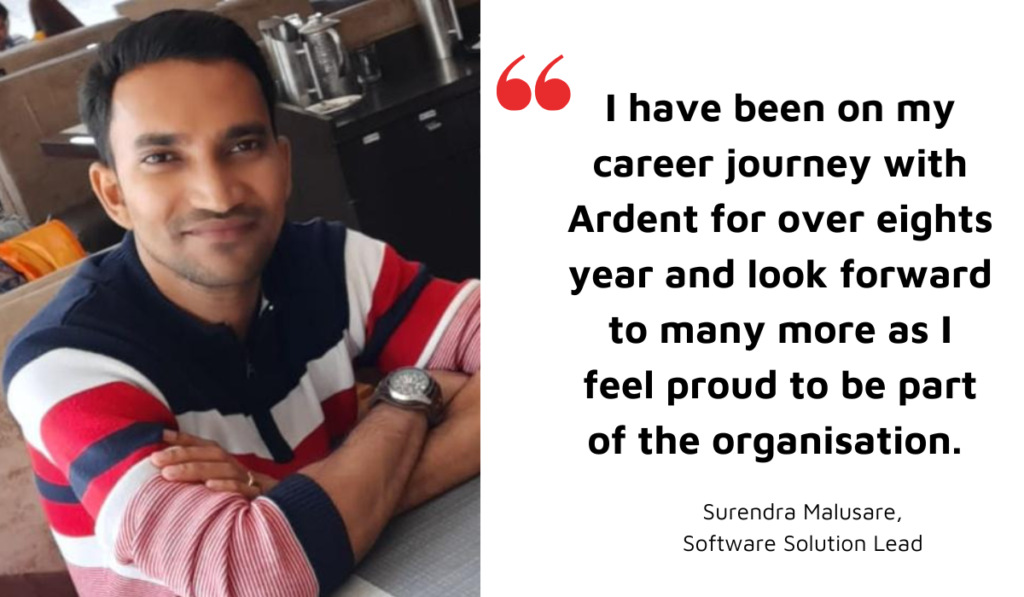 Meet the team content Surendra Malusare - Software Solution Lead