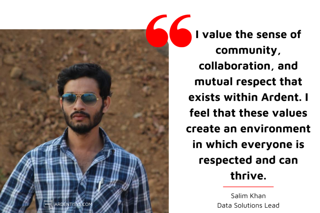Meet the team Salim Khan Data Solutions Lead 