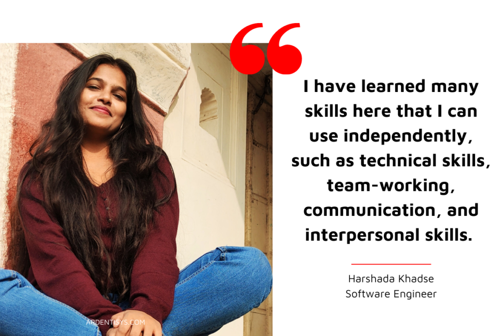 Meet the team Harshada Khadse – Software Engineer (5)