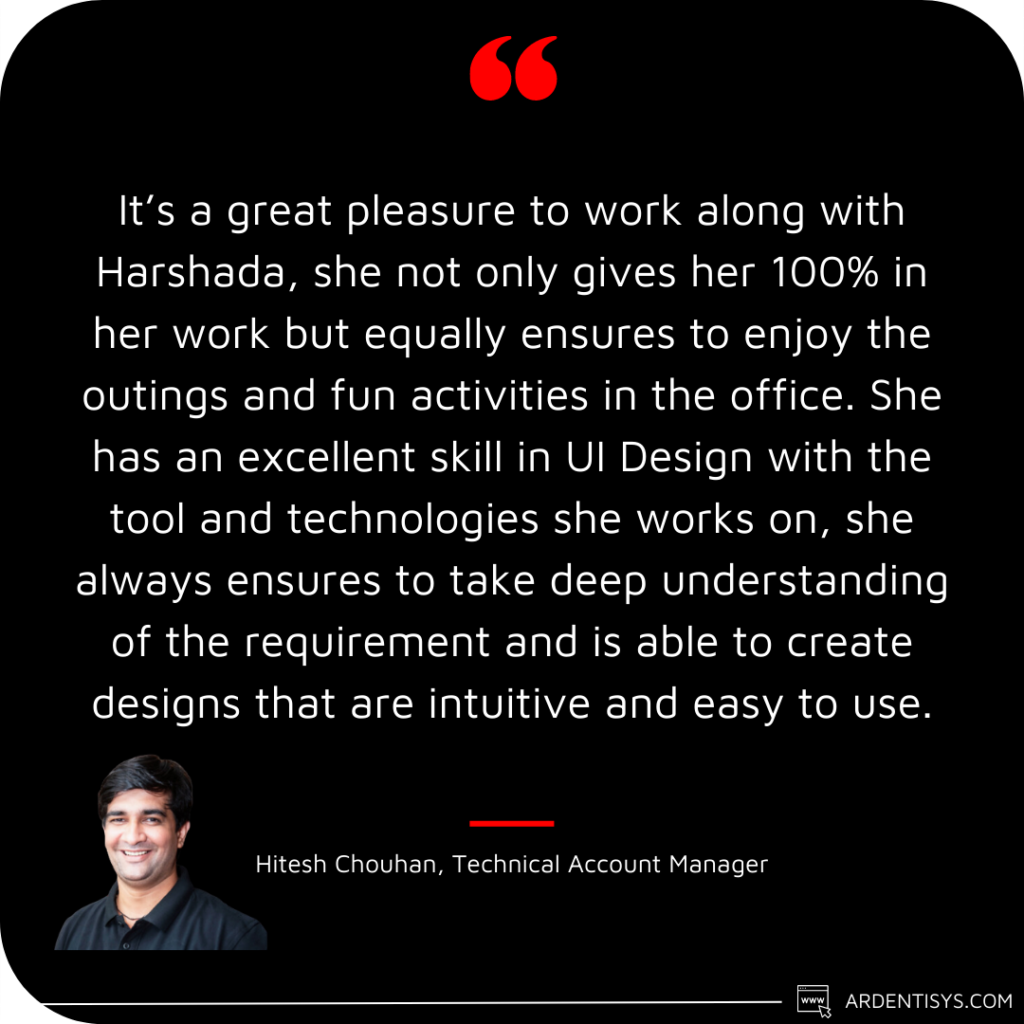 Meet the team Harshada Khadse – Software Engineer (9)